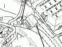 Engine Compartment Components Diagram for 2003 Dodge Stratus  2.7 V6 GAS