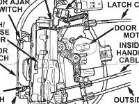 Latch Assembly Diagram for 2003 Chrysler Town & Country  3.3 V6 GAS