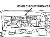 Memory Seat Mirror Module Circuit Breaker Diagram for 2003 Chrysler Town & Country  3.8 V6 GAS