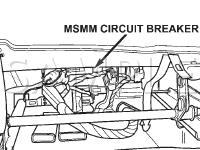 Memory Seat Mirror Module Circuit Breaker Diagram for 2003 Chrysler Voyager  2.4 L4 GAS