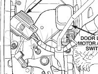 Door Lock Motor/Ajar Switch Diagram for 2003 Chrysler Voyager  3.3 V6 FLEX