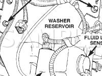 Washer Reservoir Diagram for 2004 Chrysler Concorde Limited 3.5 V6 GAS