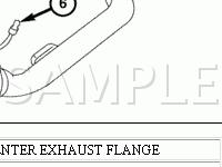 Exhaust Components Diagram for 2004 Chrysler Crossfire  3.2 V6 GAS