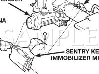 Sentry Key Immobilizer Module Diagram for 2004 Dodge Neon SE 2.0 L4 GAS