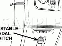 Adjustable Pedal Switch Diagram for 2004 Dodge RAM 3500 Pickup  5.9 L6 DIESEL