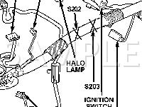 Instrument Panel Connectors Diagram for 2004 Chrysler Town & Country  3.8 V6 GAS