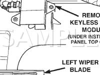 Remote Keyless Entry Module Diagram for 2004 Chrysler Town & Country  3.8 V6 GAS
