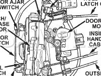 Latch Assembly Diagram for 2004 Chrysler Town & Country  3.8 V6 GAS