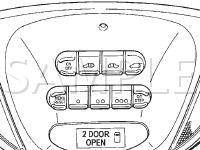 Overhead Switches Diagram for 2005 Dodge Grand Caravan  3.3 V6 FLEX