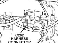 Harness Connector C-202 Diagram for 2005 Dodge Grand Caravan  3.8 V6 GAS