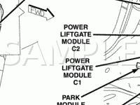 Liftgate and Rear End Components Diagram for 2005 Chrysler Pacifica  3.8 V6 GAS