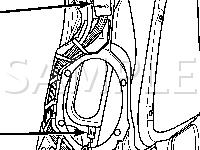 Left Rear Speaker Diagram for 2005 Chrysler PT Cruiser  2.4 L4 GAS