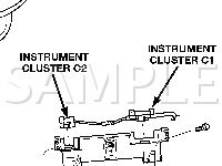 Instrument Cluster Diagram for 2005 Chrysler PT Cruiser  2.4 L4 GAS
