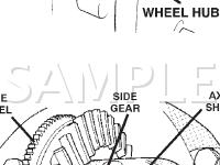 Wheel Speed Sensors/Tone Wheels Diagram for 2005 Dodge RAM 1500 Pickup  3.7 V6 GAS