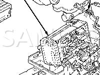 Engine Compartment Components Diagram for 2005 Chrysler Town & Country  3.3 V6 GAS