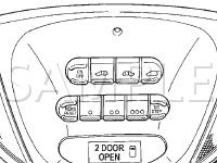 Overhead Switches Diagram for 2006 Dodge Caravan SE 3.3 V6 FLEX