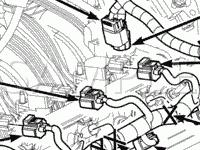 Engine Compartment Components Diagram for 2006 Dodge Durango SXT 3.7 V6 GAS