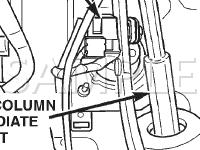 Steering Column Intermediate Shaft, Brake Pedal Diagram for 2006 Dodge Grand Caravan SE 3.3 V6 GAS