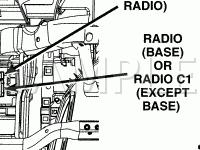 Instrument Panel Diagram for 2007 Chrysler Pacifica  3.8 V6 GAS