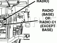Instrument Panel Diagram for 2007 Chrysler Pacifica  4.0 V6 GAS