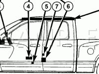 Supplemental Restraint System Diagram for 2008 Dodge RAM 1500 SLT 5.7 V8 GAS