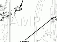 Door Components Diagram for 2008 Dodge RAM 3500 ST 6.7 L6 DIESEL