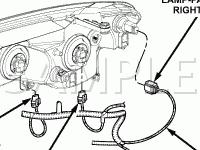 Right Headlamp Diagram for 2008 Chrysler Sebring Limited 3.5 V6 GAS