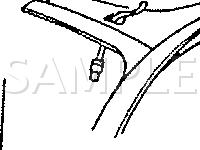 Dome & Reading Lamp Splices  Diagram for 1989 Dodge Spirit LE 2.5 L4 GAS