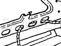  Underhood Lamp & Starter Relay Location Diagram for 1989 Dodge Diplomat Salon 5.2 V8 GAS