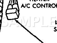 I/P Component Location  Diagram for 1990 Chrysler Lebaron  2.5 L4 GAS