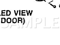 Door Components Diagram for 1989 Eagle Medallion DL 2.2 L4 GAS