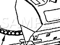 I/P Ground Strap Location Diagram for 1989 Eagle Premier ES 3.0 V6 GAS