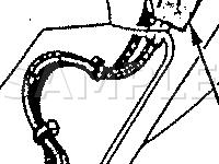 Rear Door Component Locations Diagram for 1989 Eagle Premier LX 3.0 V6 GAS