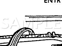 Door Harness Components Diagram for 1996 Dodge B2500 VAN Sportsman 5.9 V8 GAS