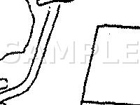 EFI Control System Component Location Diagram for 1989 Daihatsu Charade CES 1.0 L3 GAS