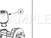 Rear Suspension Air Springs Diagram for 2002 Ford Crown Victoria  4.6 V8 GAS