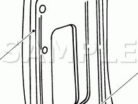 Handle and Latches Hinged Rear Side Cargo Door Diagram for 2002 Ford E-150 Econoline  4.2 V6 GAS
