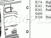 Vehicle Rear End-Van Wagon Diagram for 2002 Ford E-150 Econoline  4.2 V6 GAS