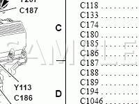 Engine, Front Diagram for 2002 Ford E-250 Econoline  5.4 V8 CNG