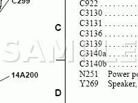LH Side B-Pillar Diagram for 2002 Ford E-350 Econoline  7.3 V8 DIESEL