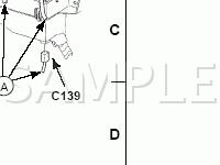 Engine Compartment LH Side,Front Diagram for 2002 Ford Escape  3.0 V6 GAS