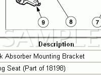 Front Suspension Diagram for 2002 Ford ZX2  2.0 L4 GAS