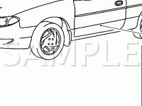 Audio System Components, Sedan Similar Diagram for 2002 Ford ZX2  2.0 L4 GAS