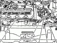 Engine Compartment Component Location Views Diagram for 2002 Ford ZX2  2.0 L4 GAS