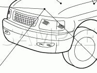 Accelerator Cable, Bracket Diagram for 2002 Ford Expedition  4.6 V8 GAS