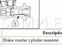 Brake Master Cylinder Components Diagram for 2002 Ford F-150 Pickup  4.2 V6 GAS