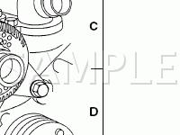 Engine Component Location Views Diagram for 2002 Ford F-150 Pickup  5.4 V8 CNG