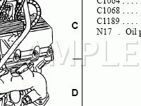 Engine Control Sensors Diagram for 2002 Ford F-250 Super Duty Pickup  5.4 V8 GAS