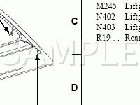 In Liftgate Diagram for 2002 Ford F-350 Super Duty Pickup  6.8 V10 GAS