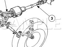 Power Steering Mechanical System Diagram for 2002 Mercury Grand Marquis  4.6 V8 GAS